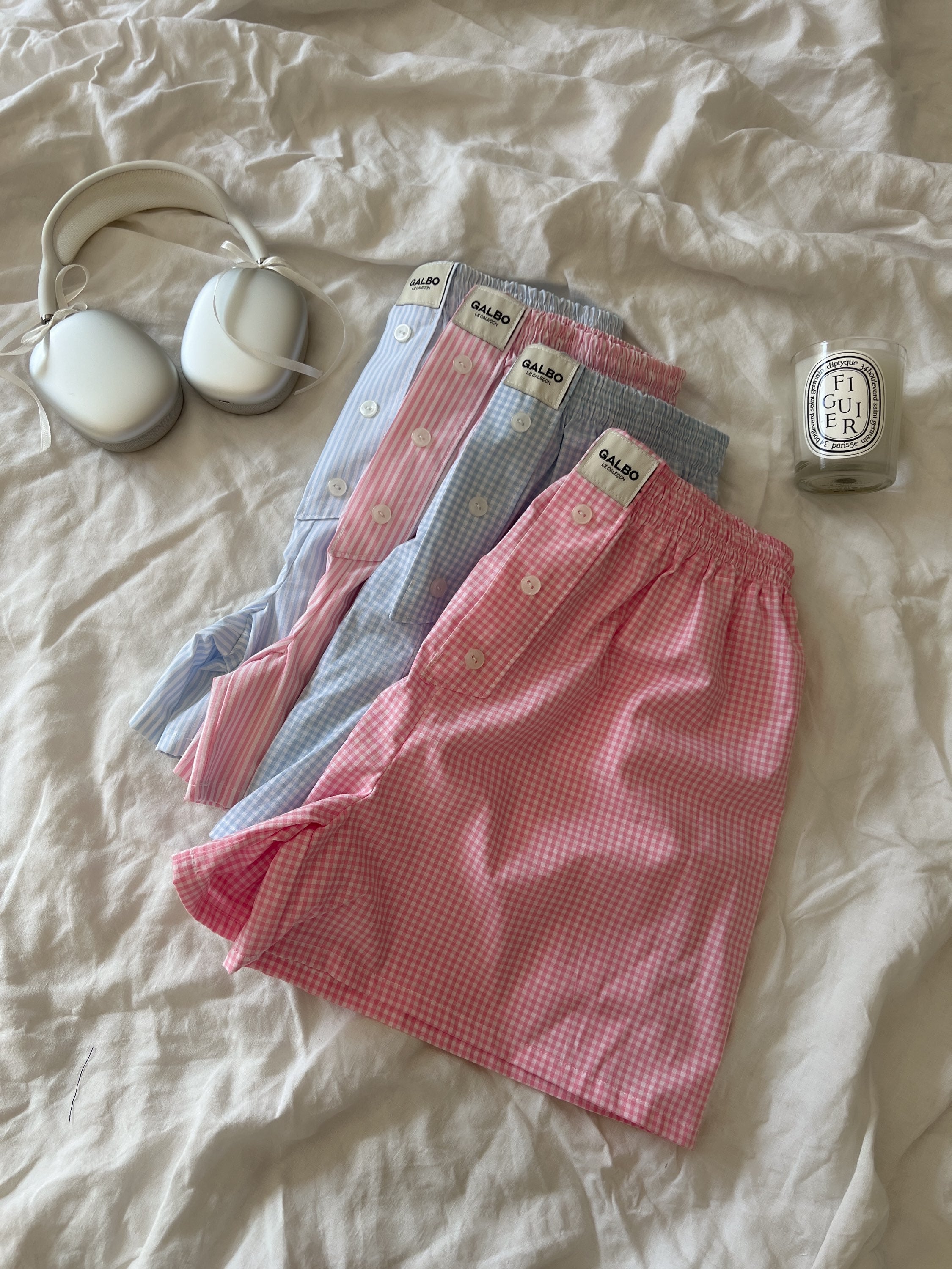 Caleçon Calvi VICHY Candy Pink 🌷