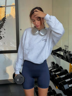 Le sweat oversize Galbo Sport - Grey Melange