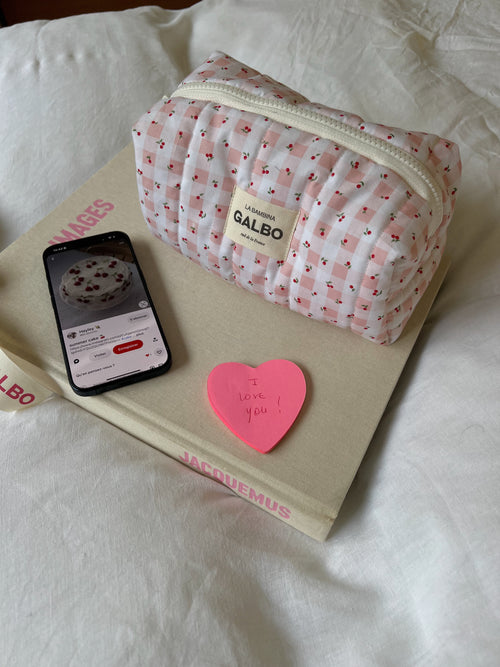 LA BAMBINA - Gingham & Cherry Quilted