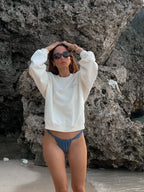Le Sweat oversize Galbo Sport - Coconut Milk