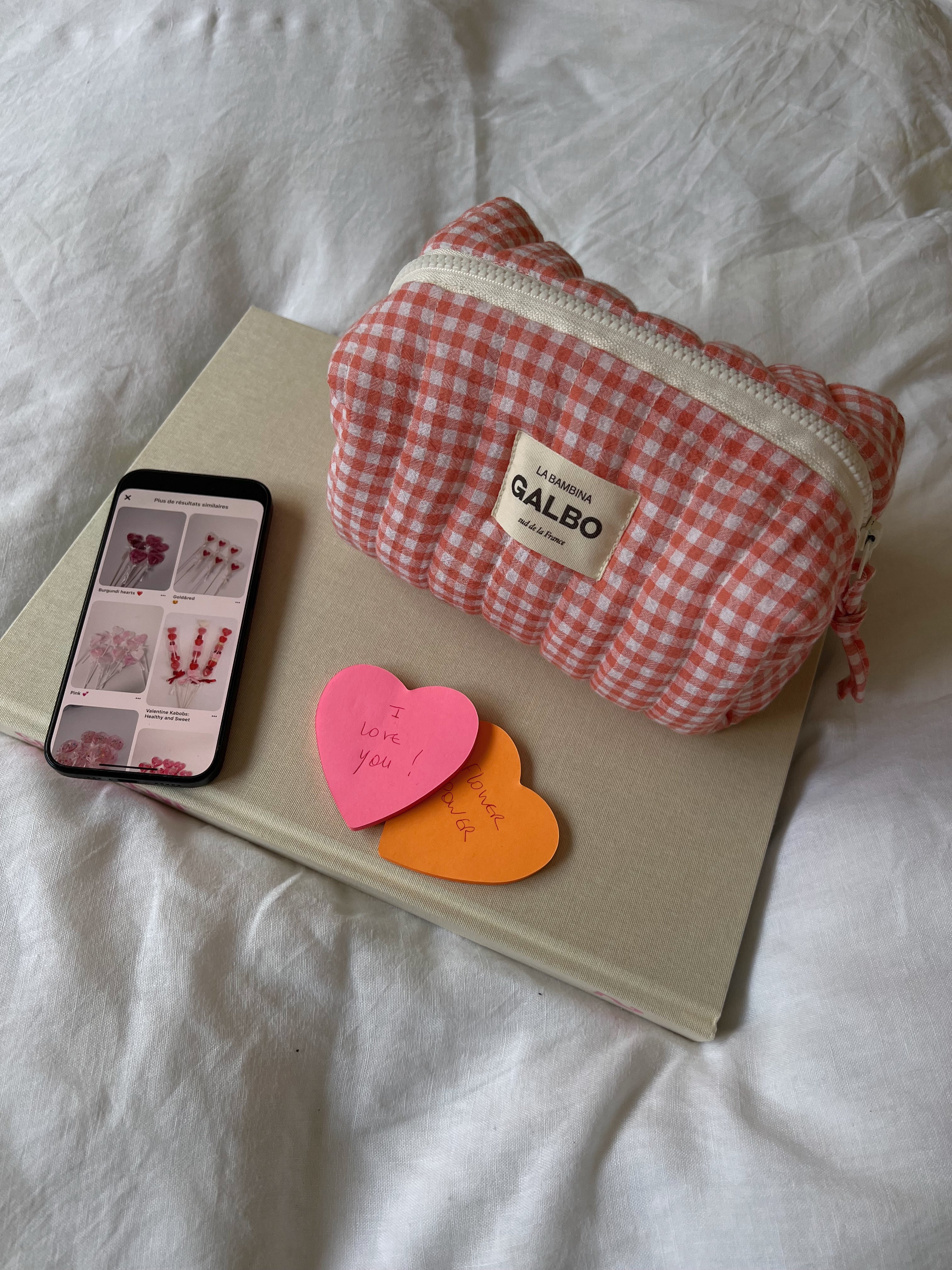 LA BAMBINA - matelassée Vichy corail