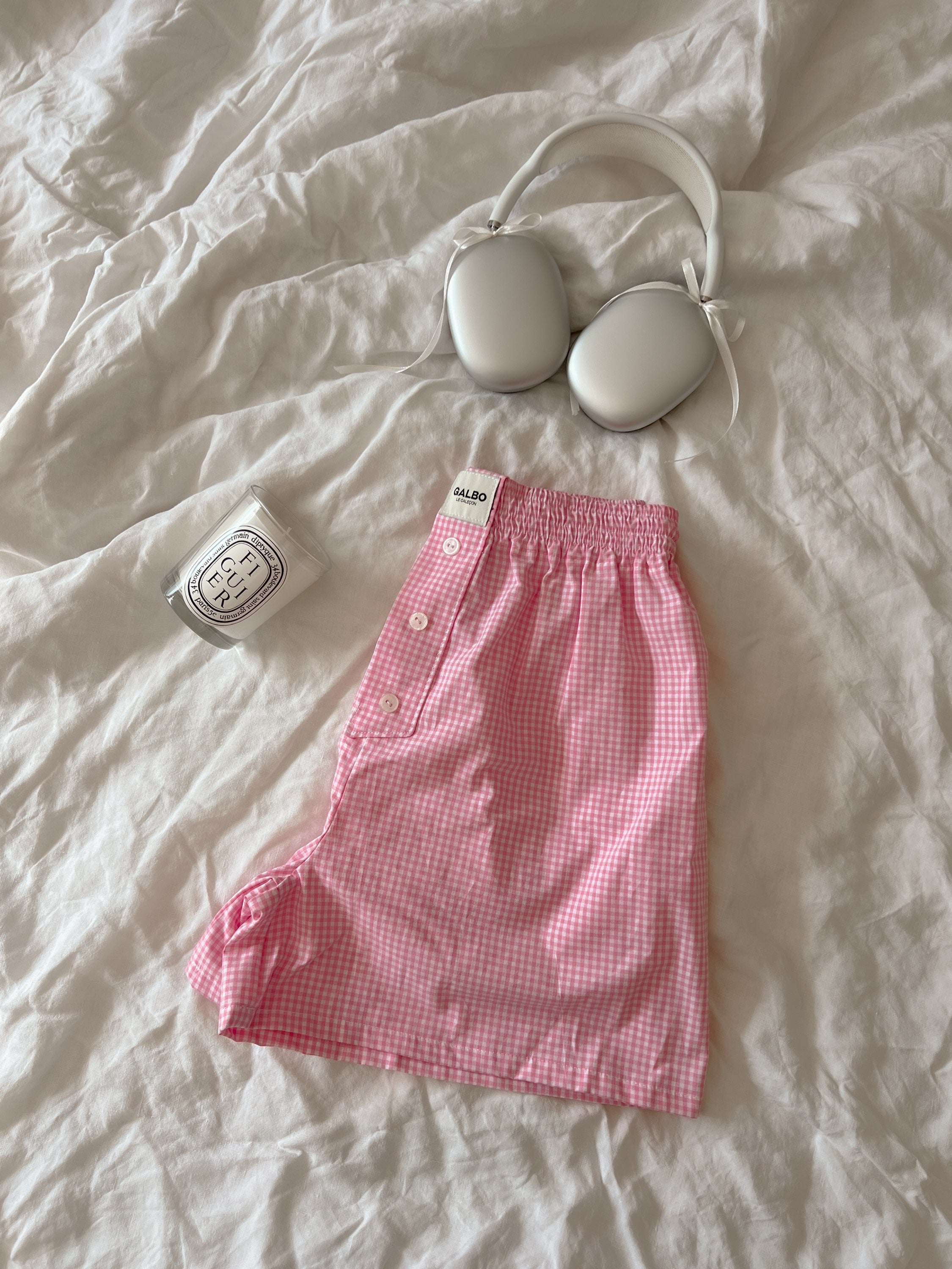 Caleçon Calvi VICHY Candy Pink 🌷