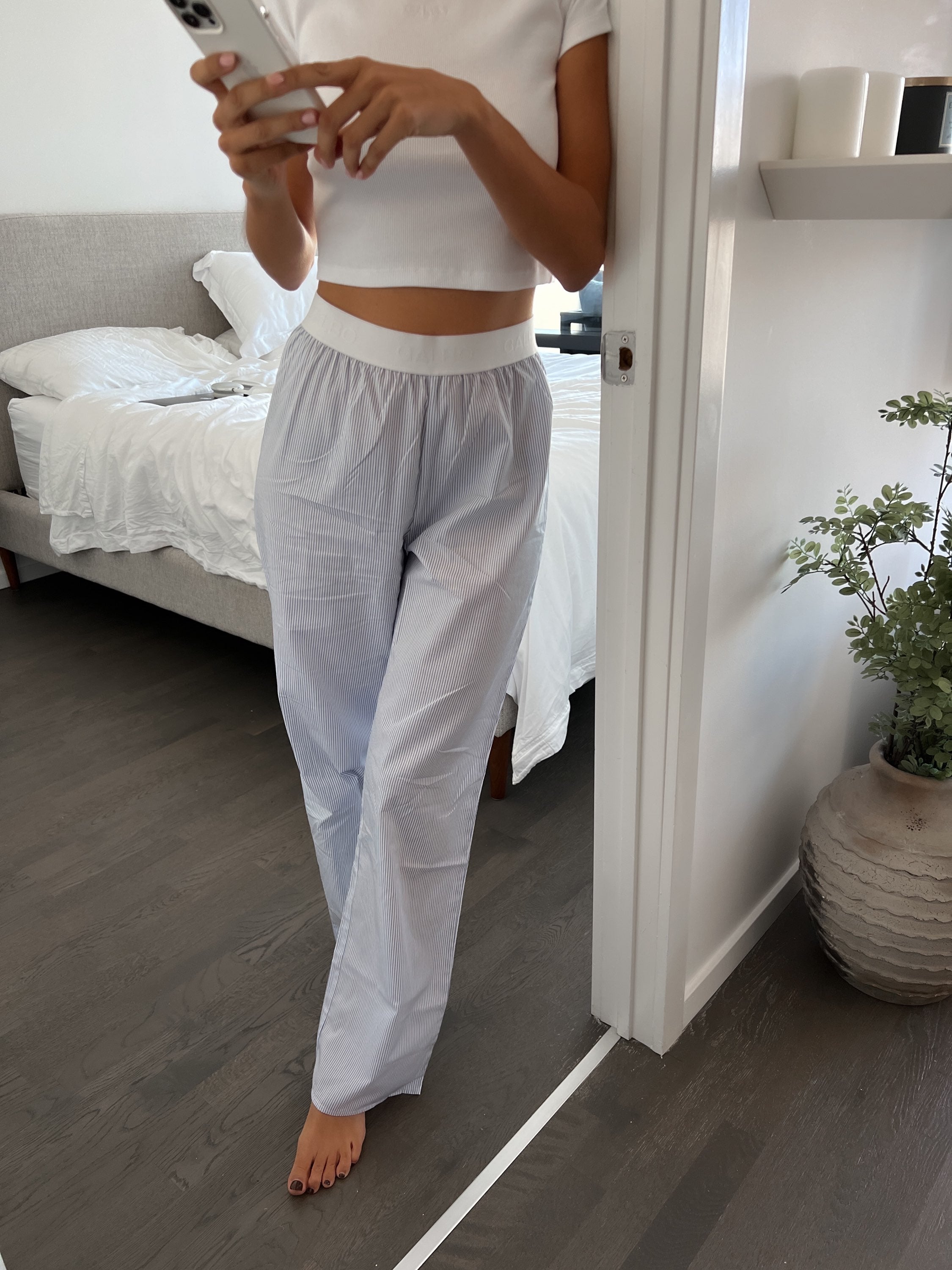 Le Pantalon Galbo rayé NAVY BLUE 💙