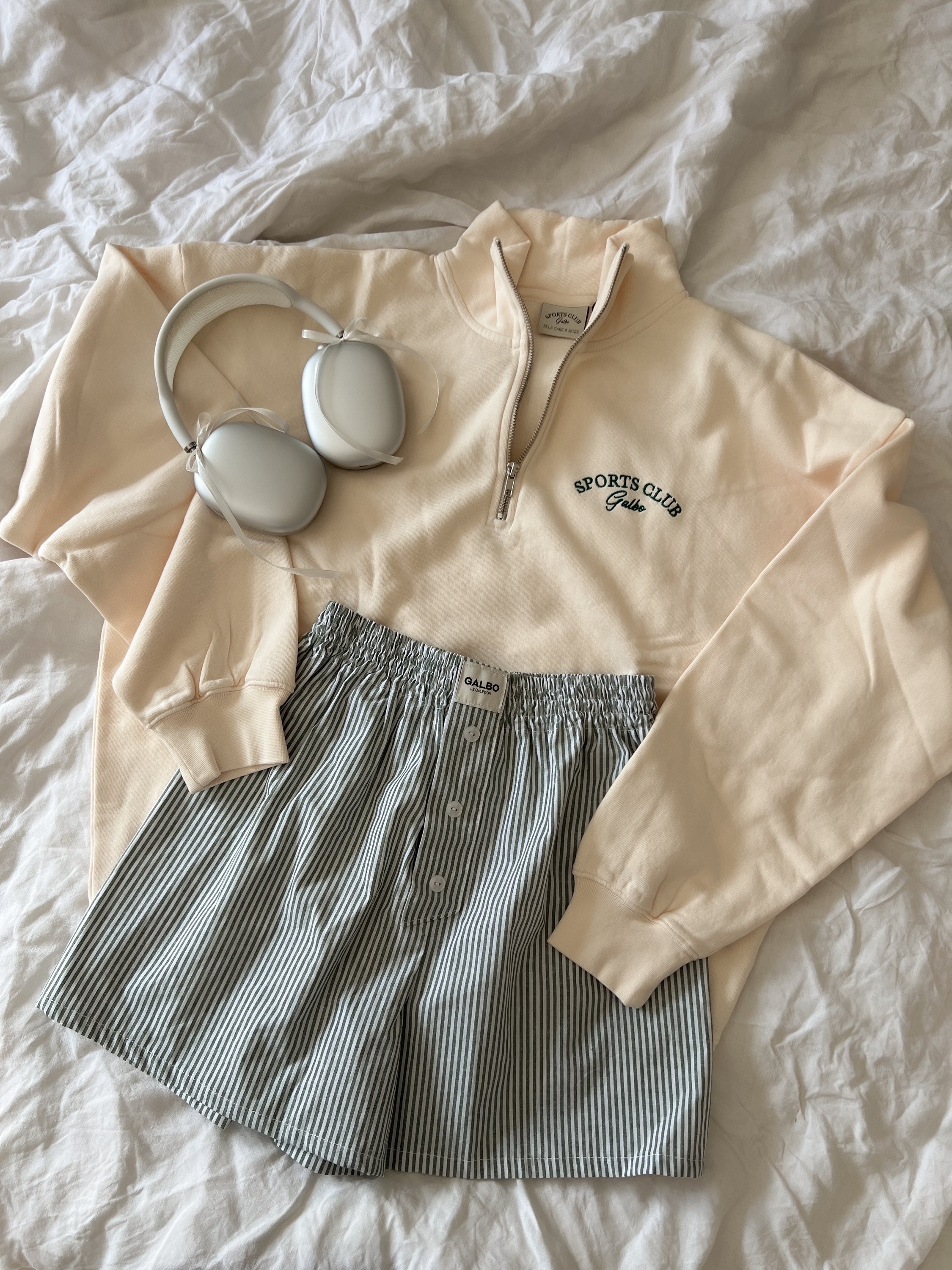 Le Zipper oversize Galbo Sport - Pearled Ivory