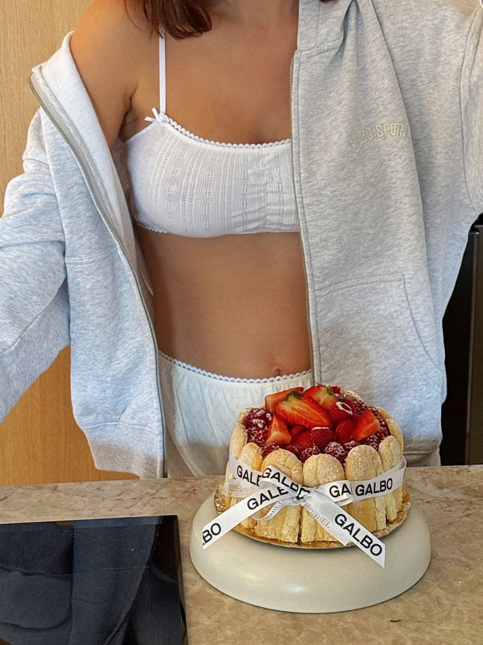 Le Pantalon Pointelle Galbo - Chantilly 🧁