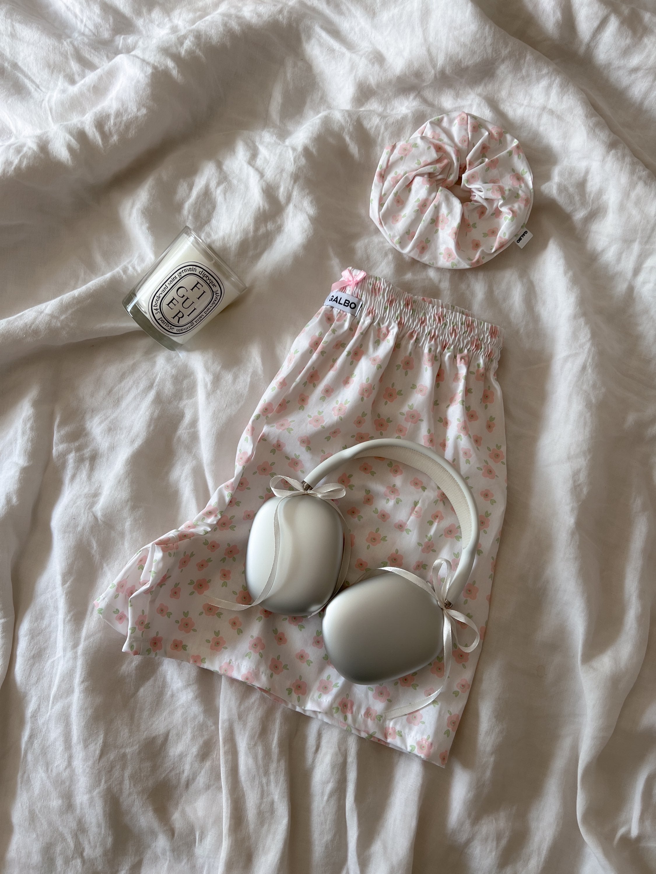 Short Sanary fleurs & noeud rose 🎀