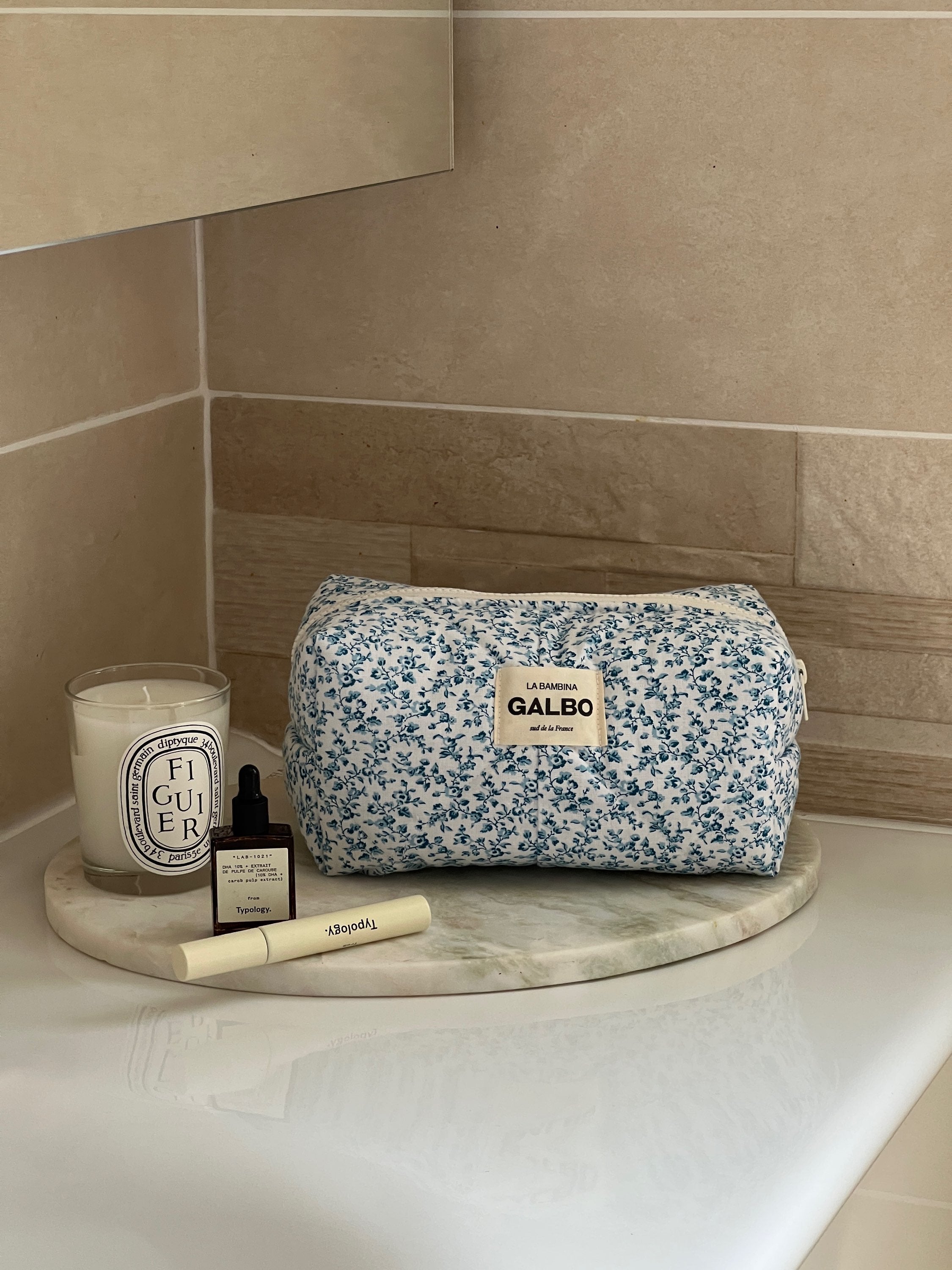 LA BAMBINA - matelassée liberty bleu