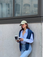 La chemise Galbo rayée NAVY BLUE 💙