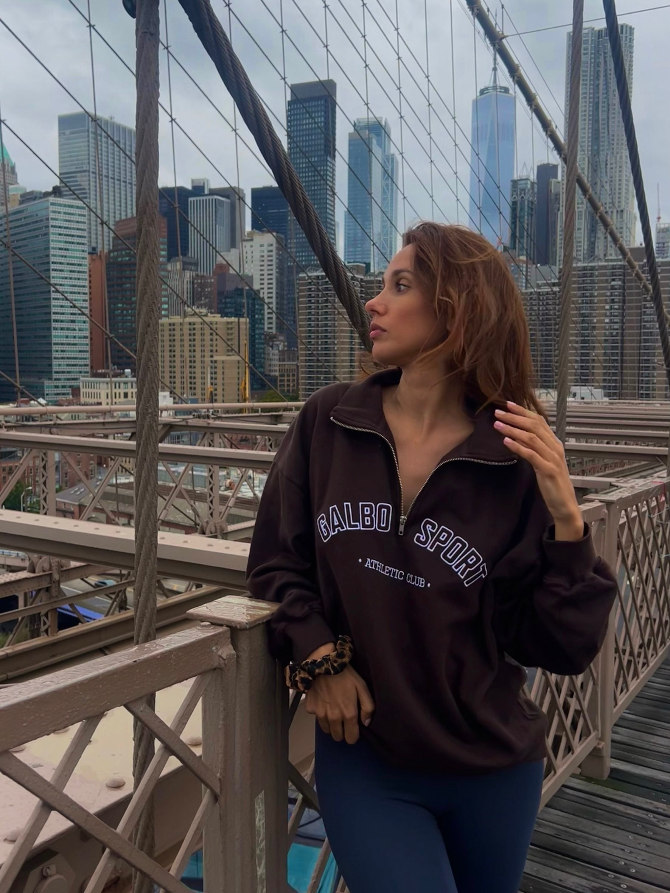 Le Zipper oversize Galbo Sport - Brownie 🐻