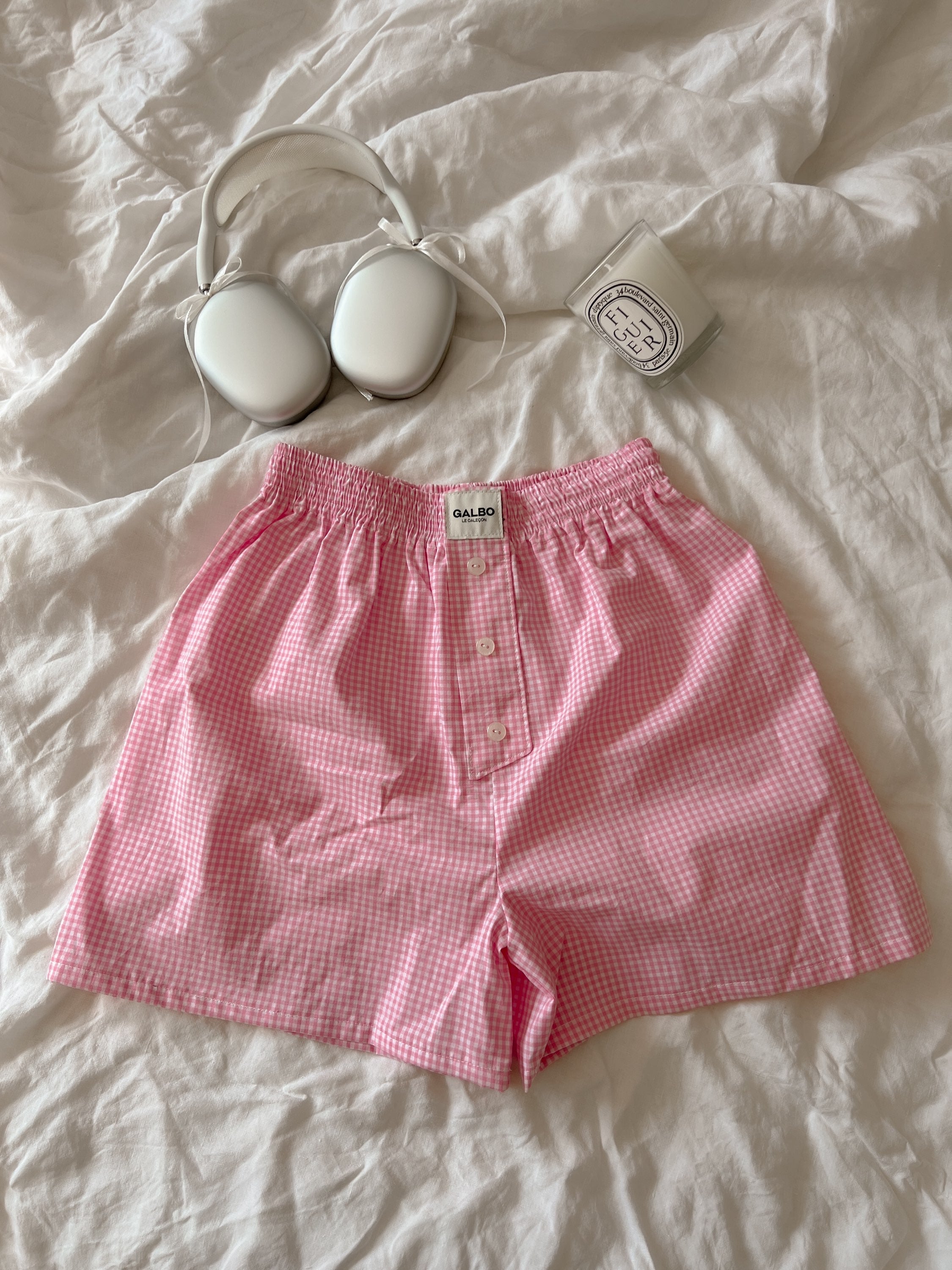 Caleçon Calvi VICHY Candy Pink 🌷