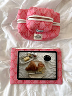 CREATIVE POUCH - matelassée Noeuds Raspberry Pink 💘