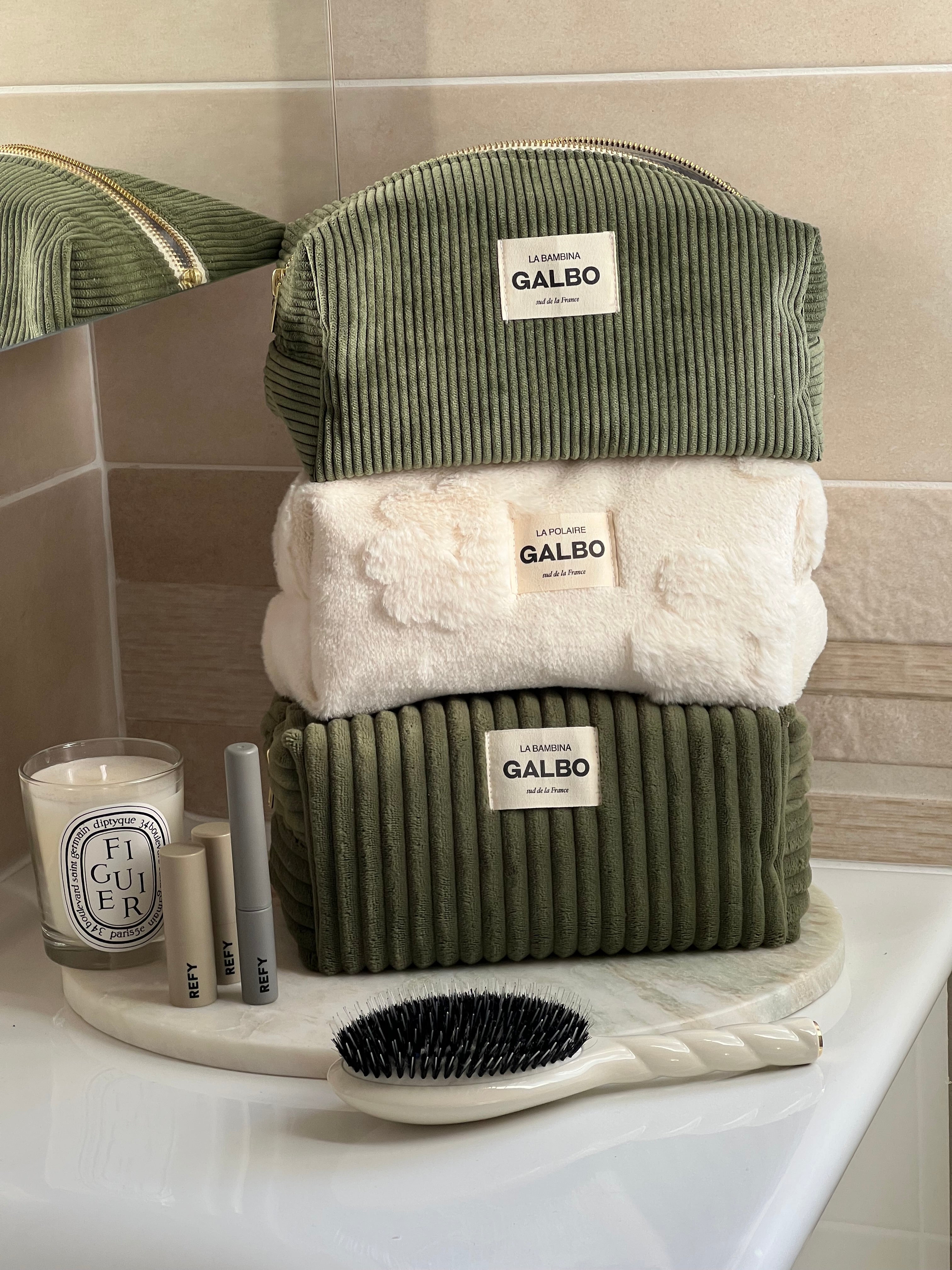 LA BAMBINA - gros velours cotelé Garden green 🦚