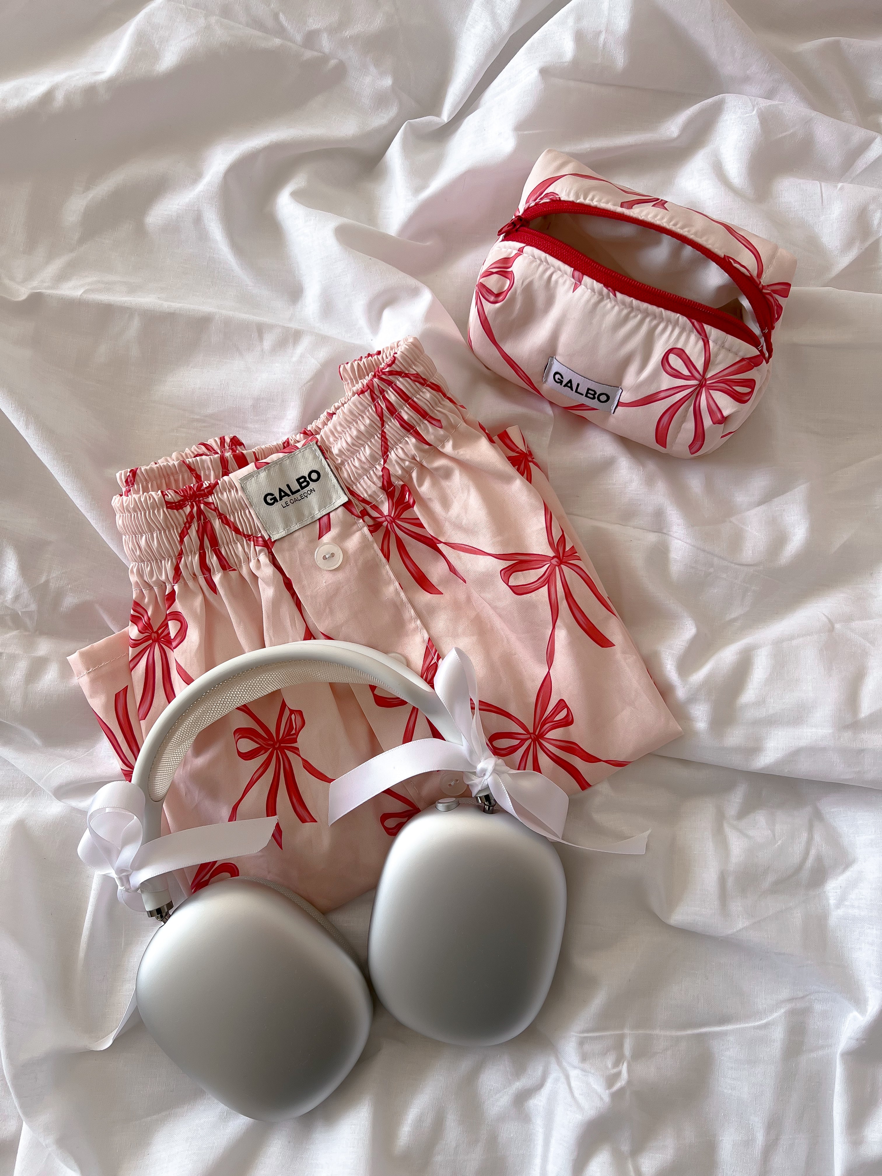 LA PUPA - matelassée Noeuds Powder Pink 🎀