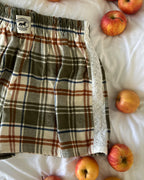 Le short Countryside - Tartan cinnamon broderie anglaise 🐄
