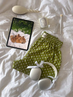 The Beaulieu Boxer Shorts - Pistachio Polka Dots
