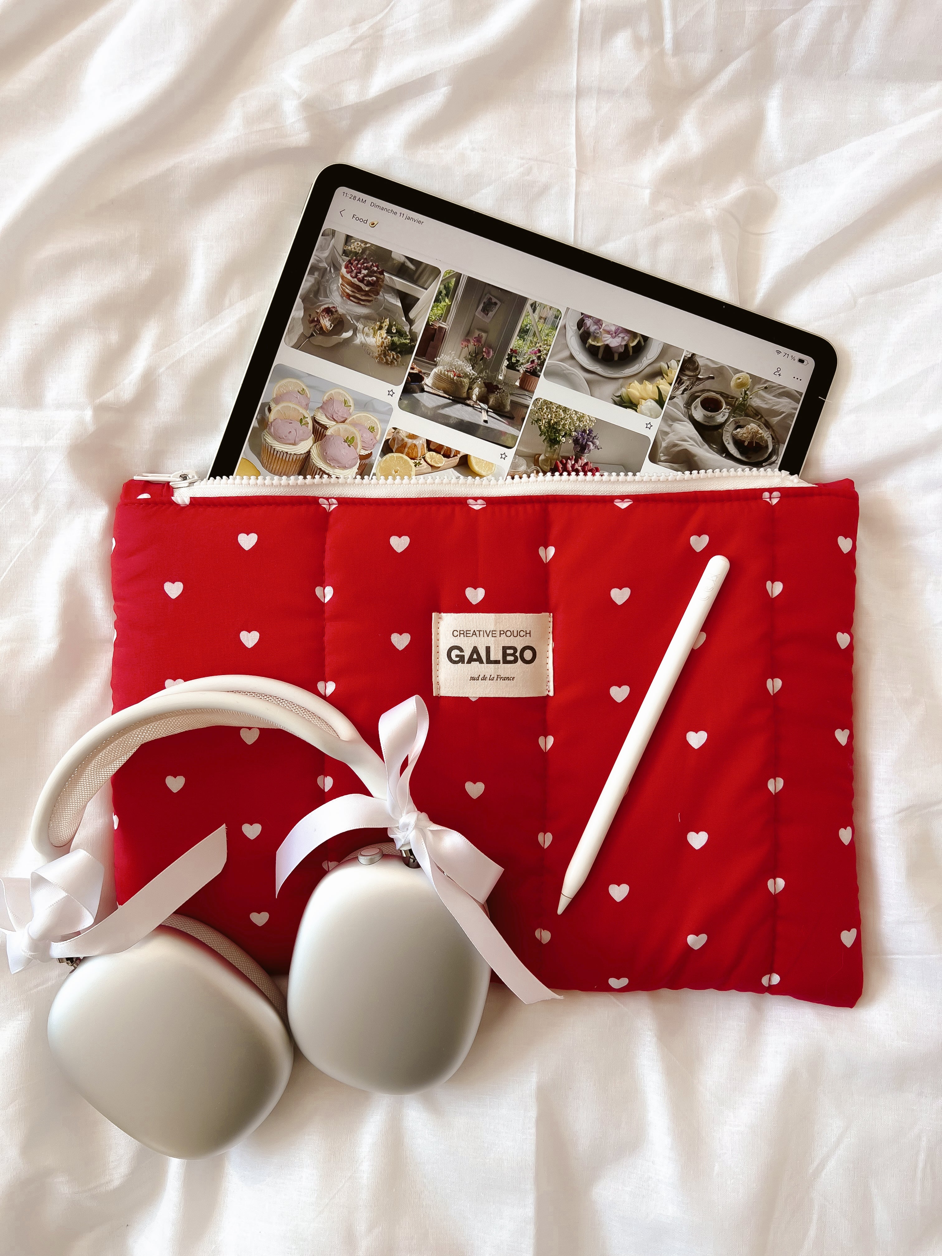 CREATIVE POUCH - matelassée Sweetie rouge ❤️