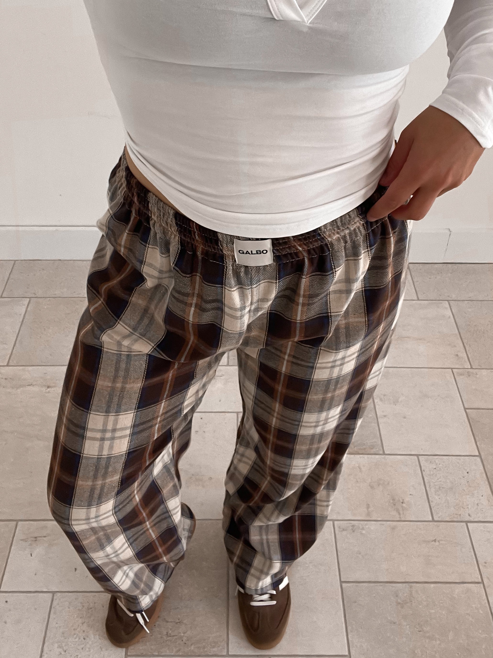 Pantalon Scotty tartan Pecan Pie