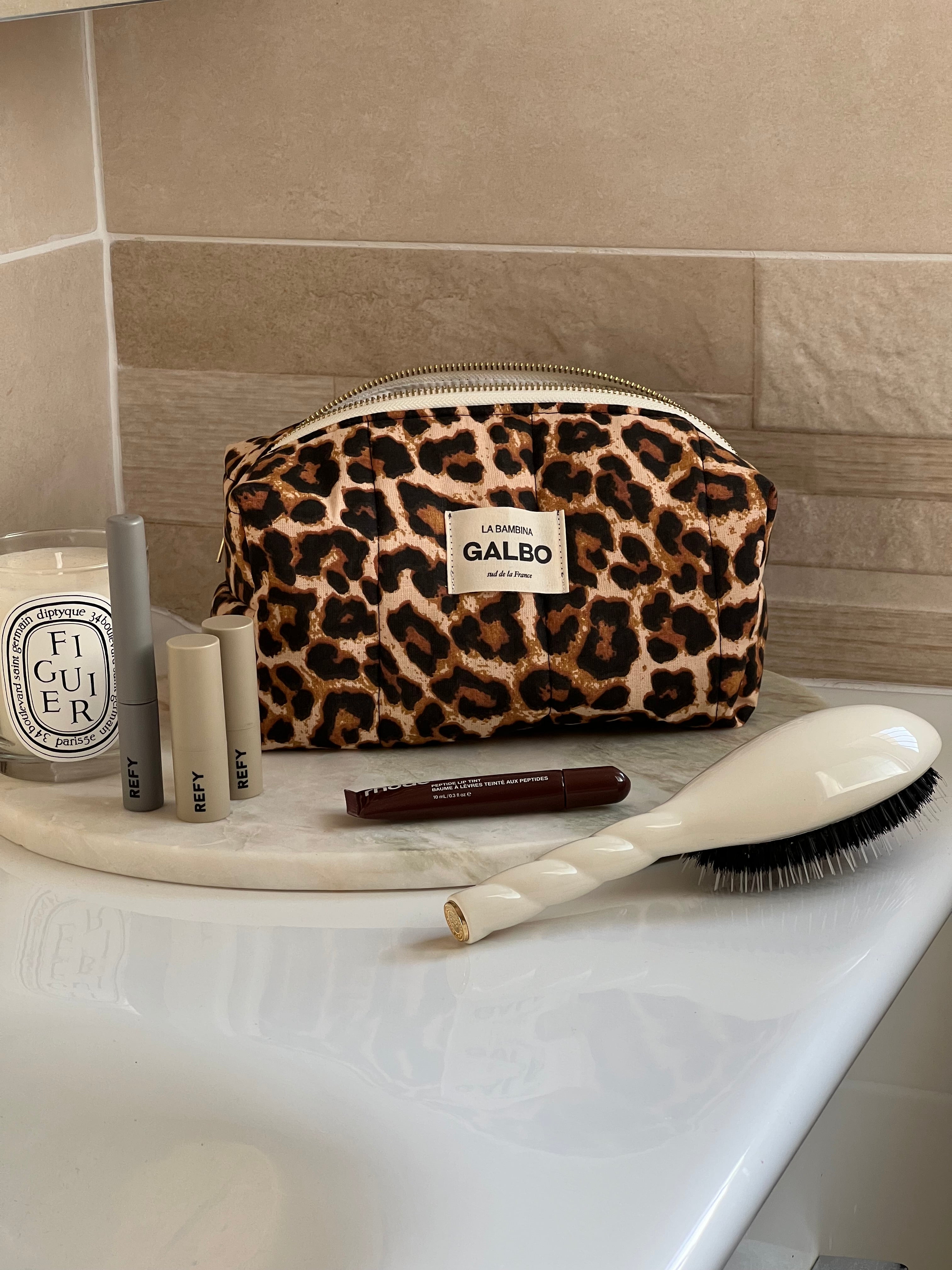 LA BAMBINA - matelassée Léopard