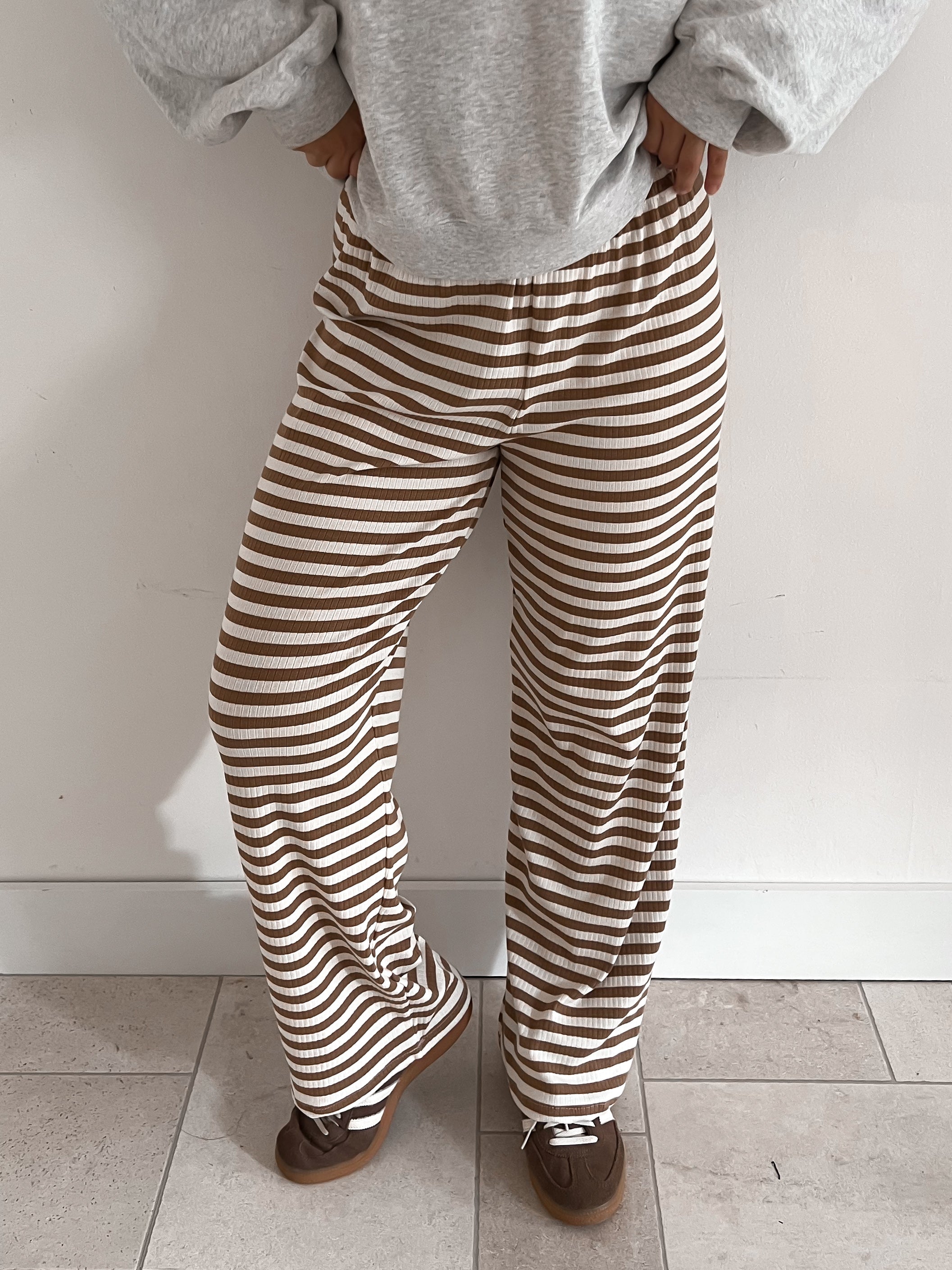 Pantalon Sanary rayures Cinnamon