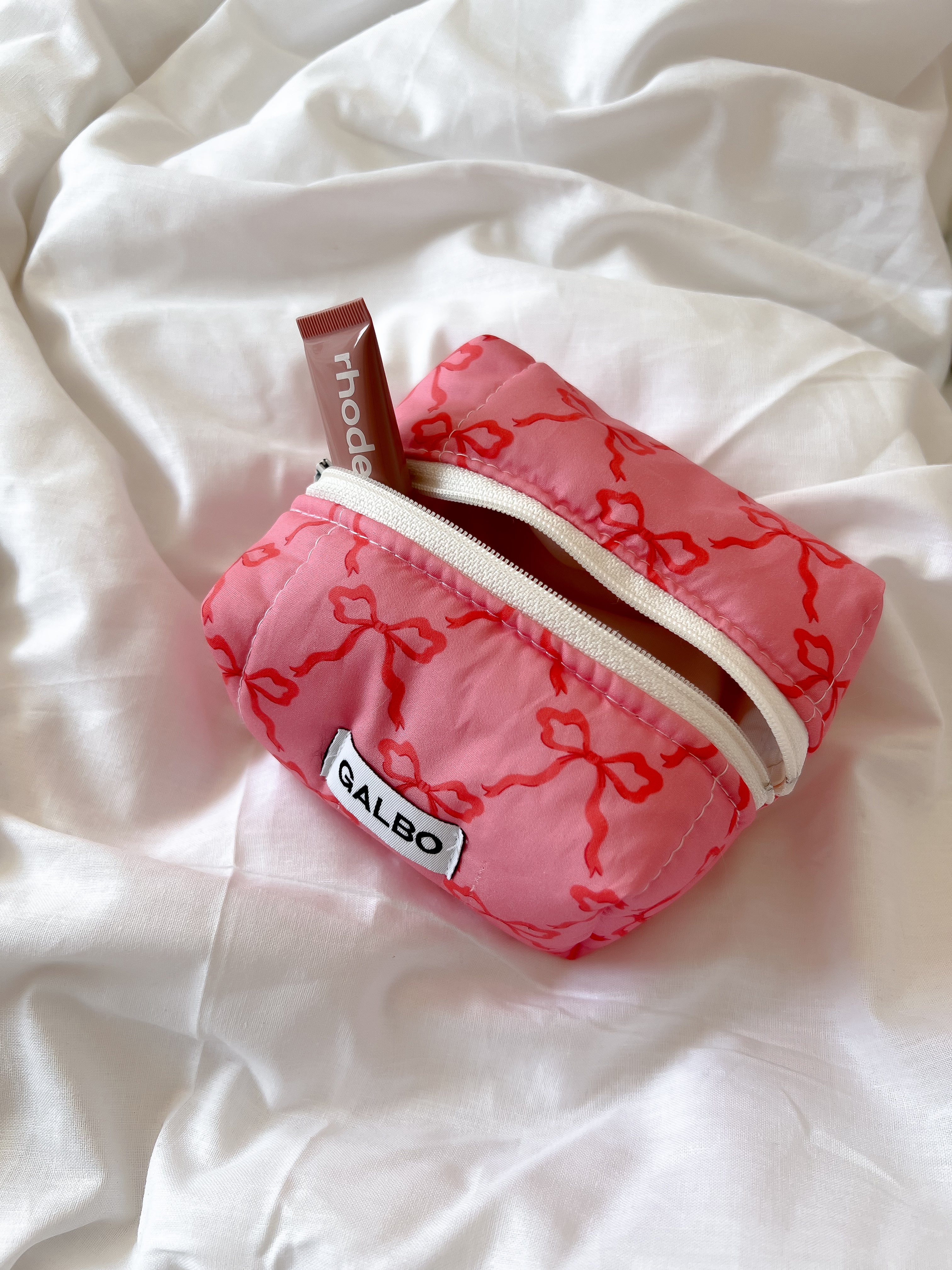 LA PUPA - matelassée Noeuds Raspberry Pink 💘