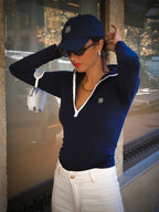 Top zipper - Evening Blue