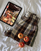 Le short Countryside - Tartan Pecan Pie bandes kaki 🥧