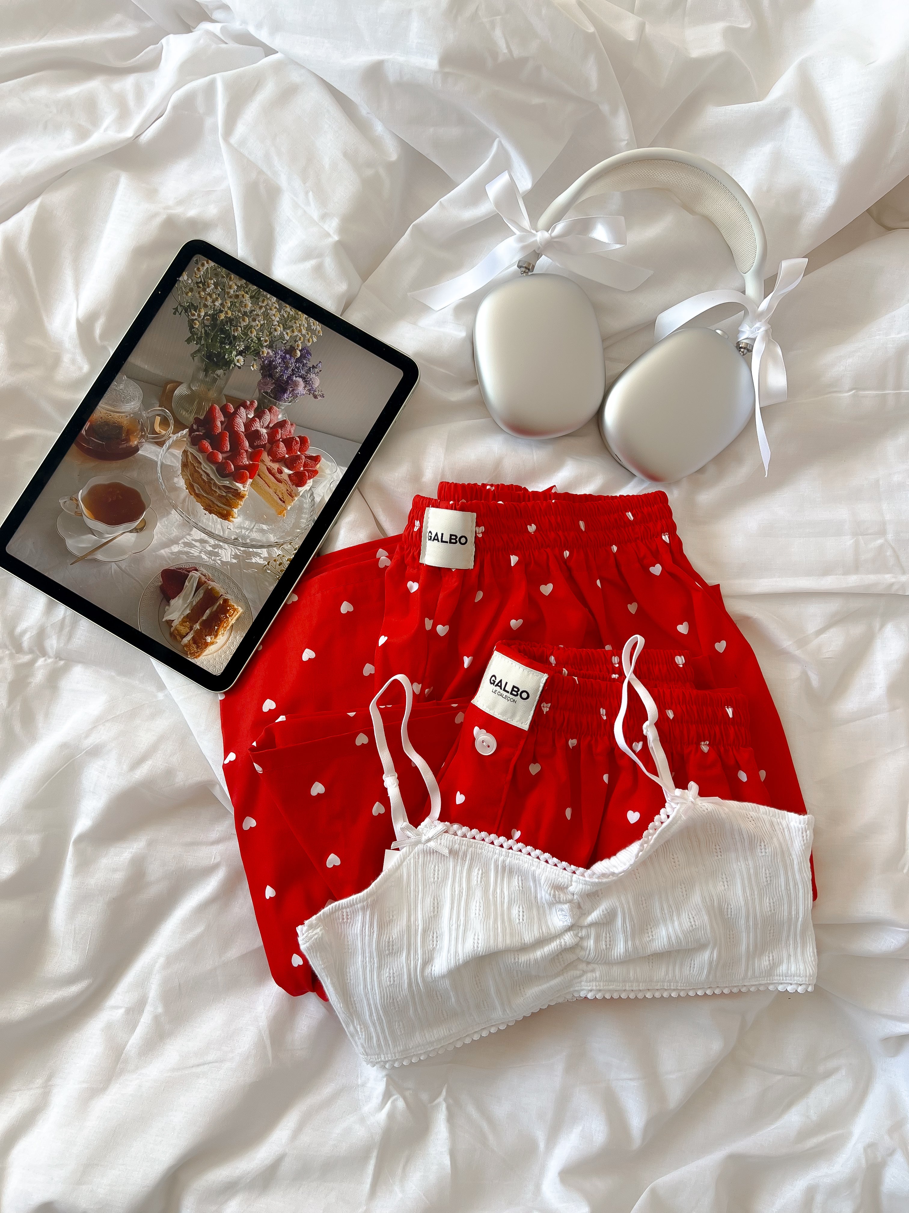 Pantalon Sanary Sweetie rouge ❤️