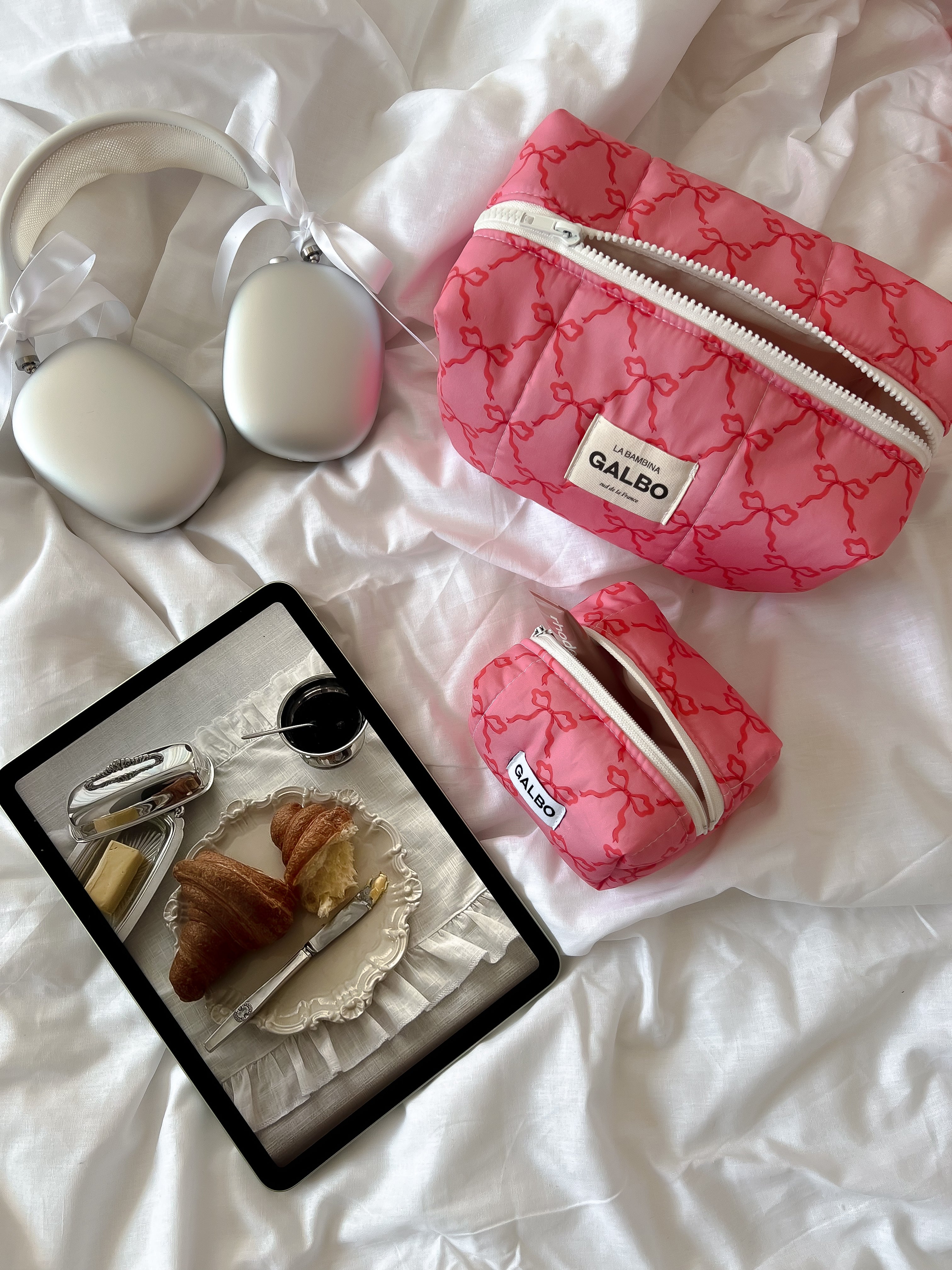 LA PUPA - matelassée Noeuds Raspberry Pink 💘