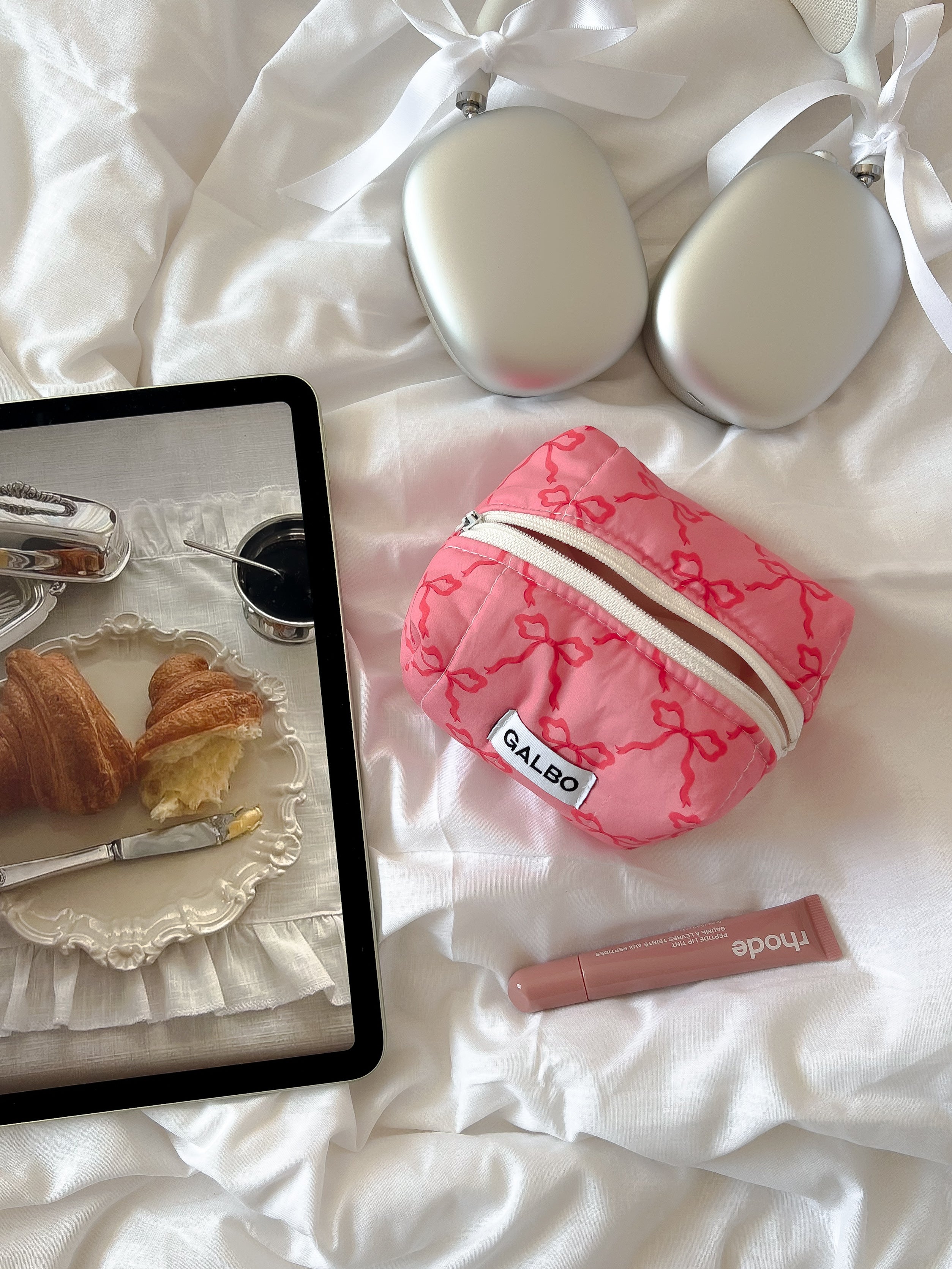 LA PUPA - matelassée Noeuds Raspberry Pink 💘