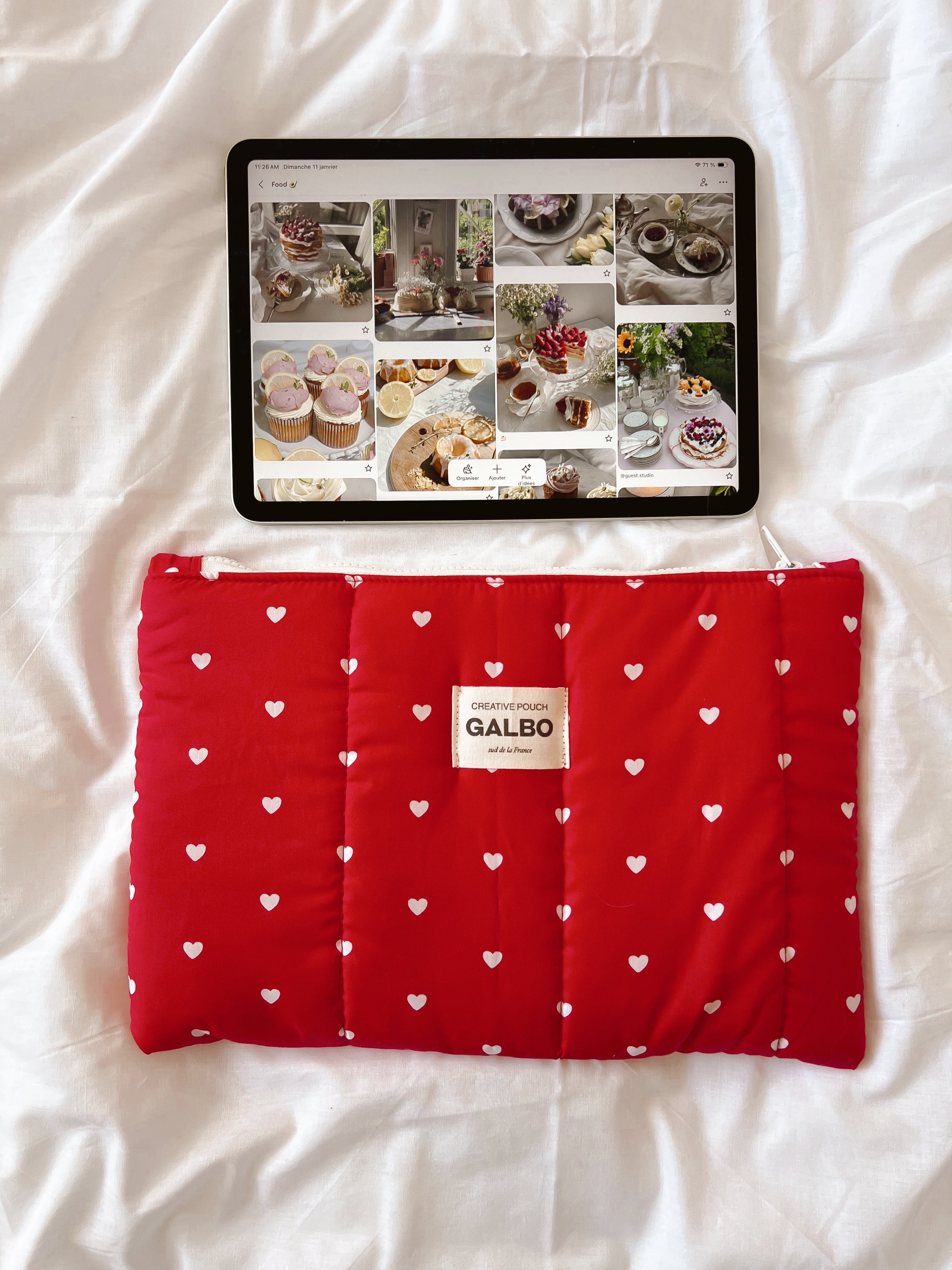 CREATIVE POUCH - matelassée Sweetie rouge ❤️