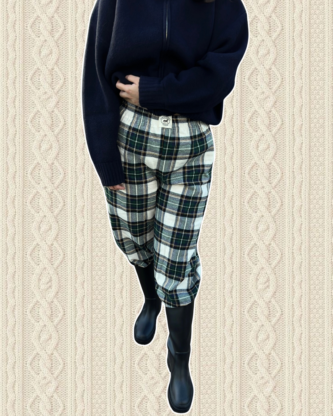 Le Pantalon Countryside - Tartan emerald 🦢