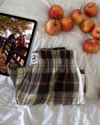 Le short Countryside - Tartan Pecan Pie broderie anglaise 🥧