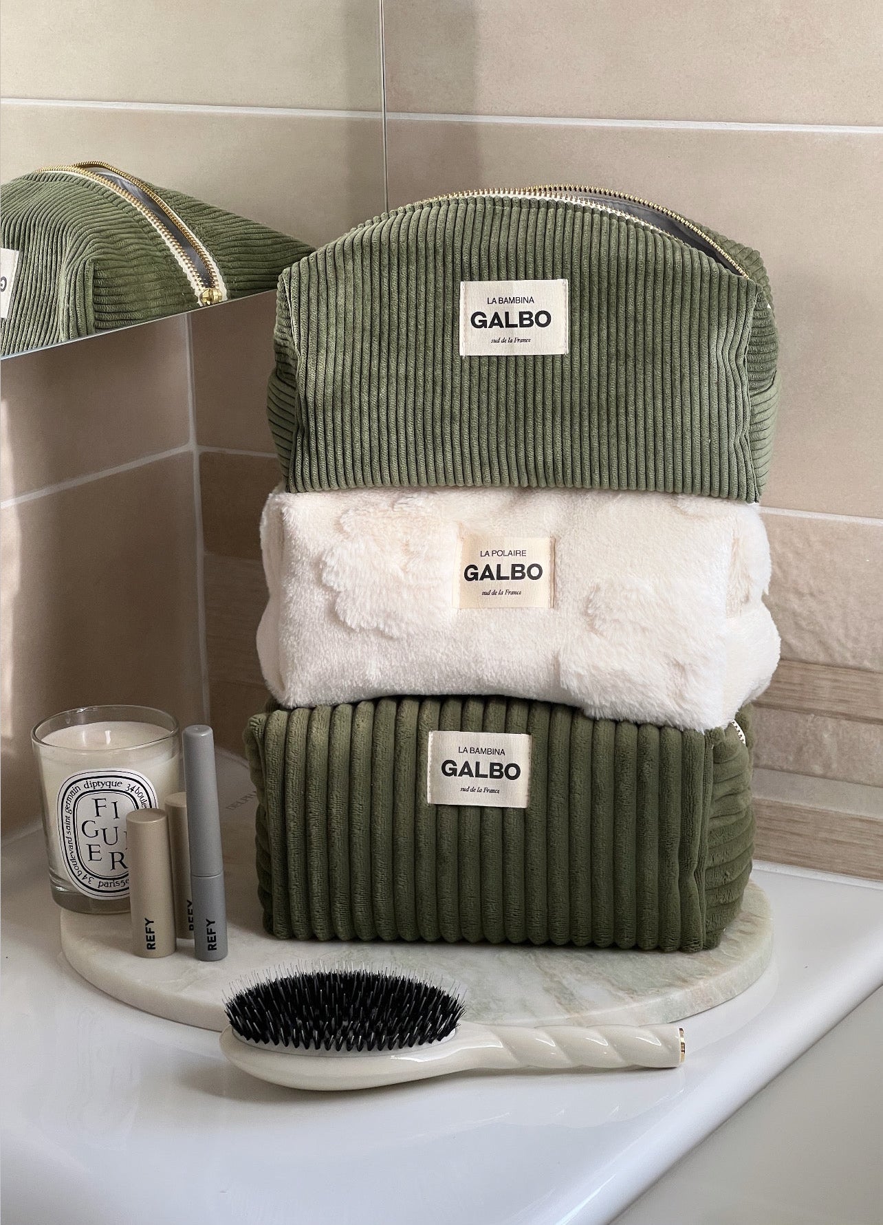 LA BAMBINA - gros velours cotelé Garden green 🦚