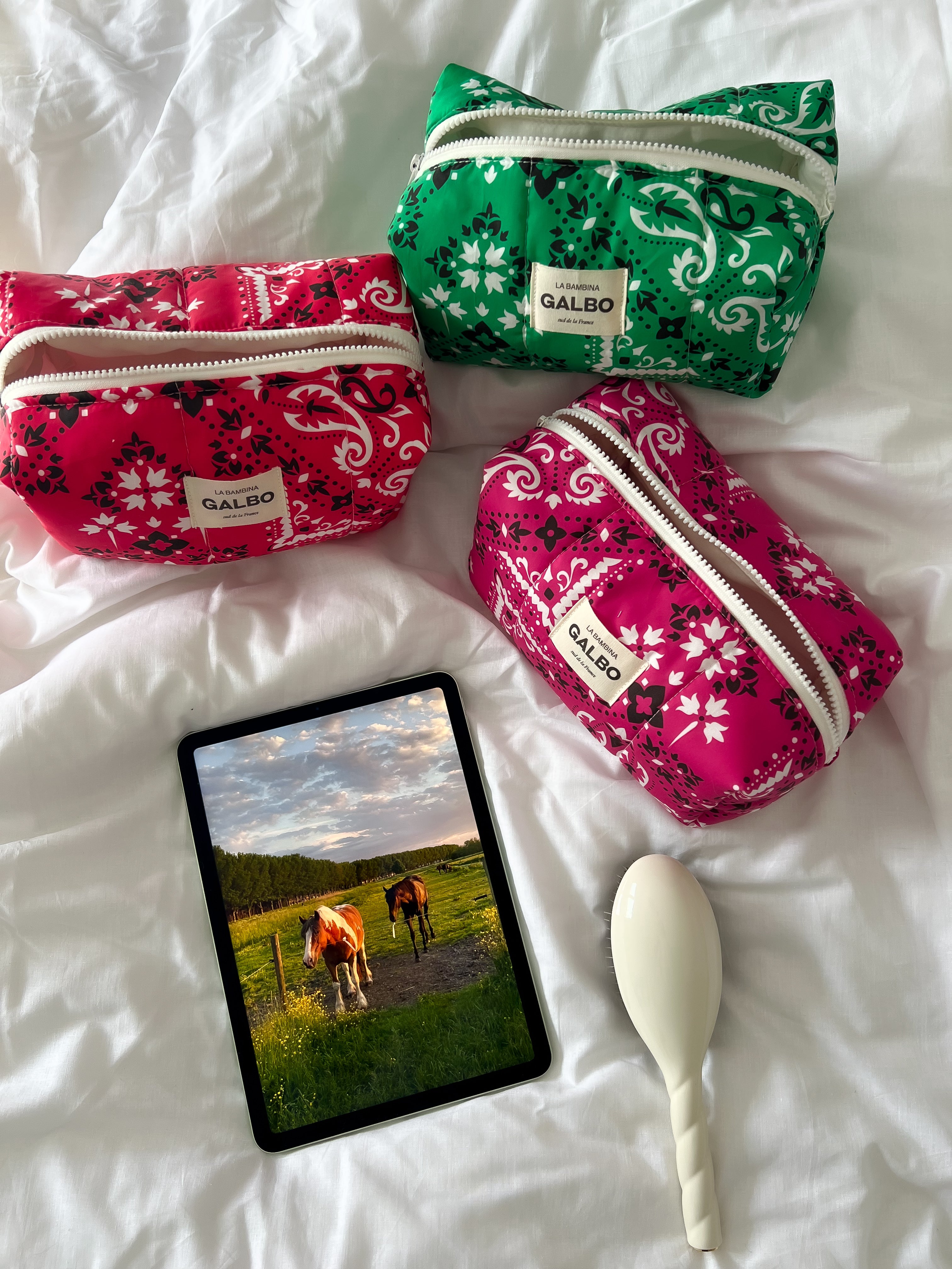 LA BAMBINA - matelassée Bandana rouge