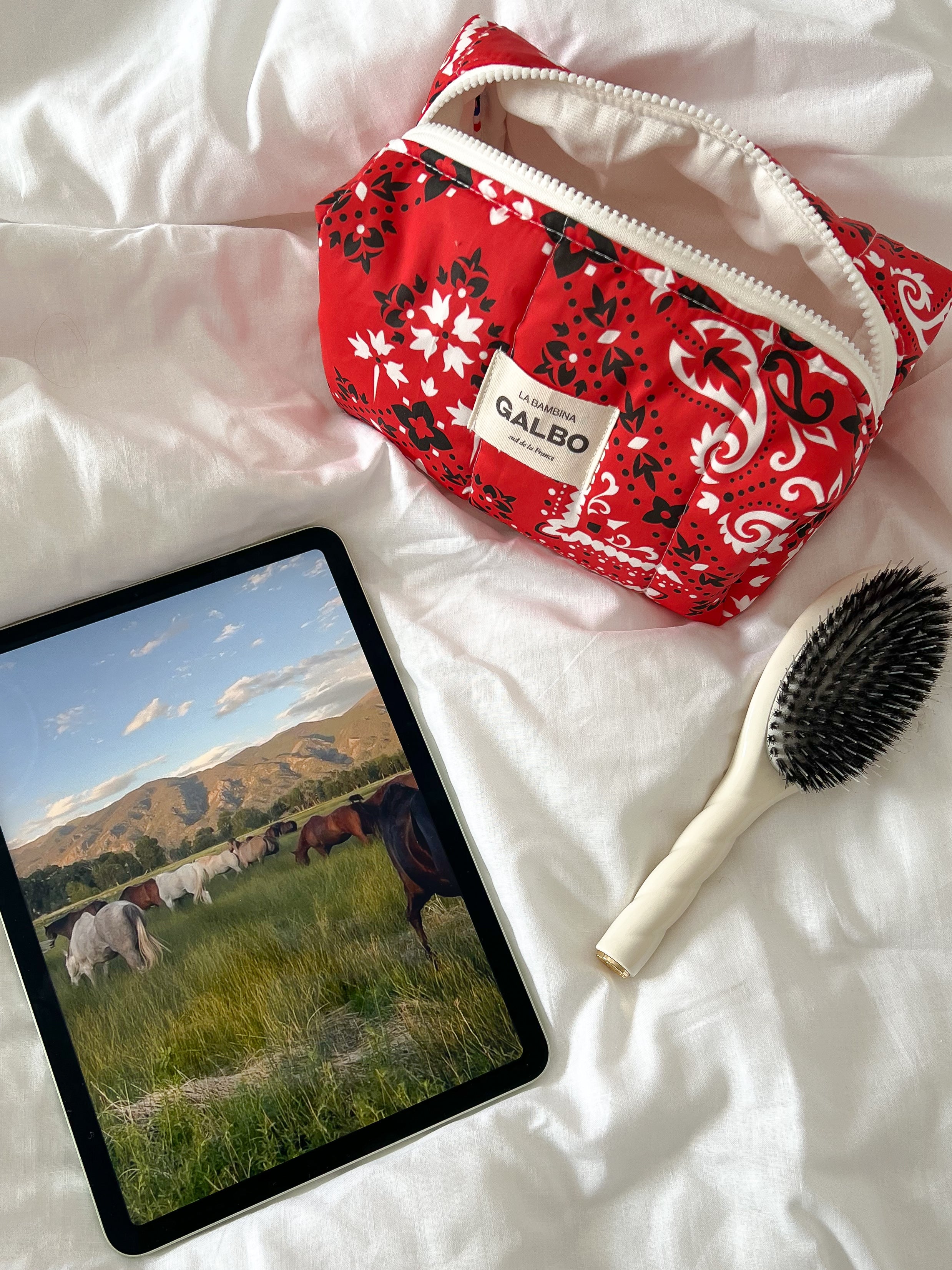 LA BAMBINA - matelassée Bandana rouge