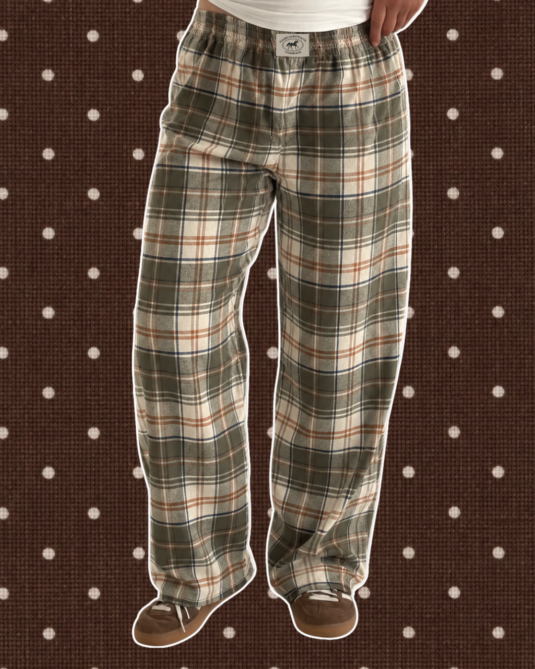 Le Pantalon Countryside - Tartan Cinnamon 🐄