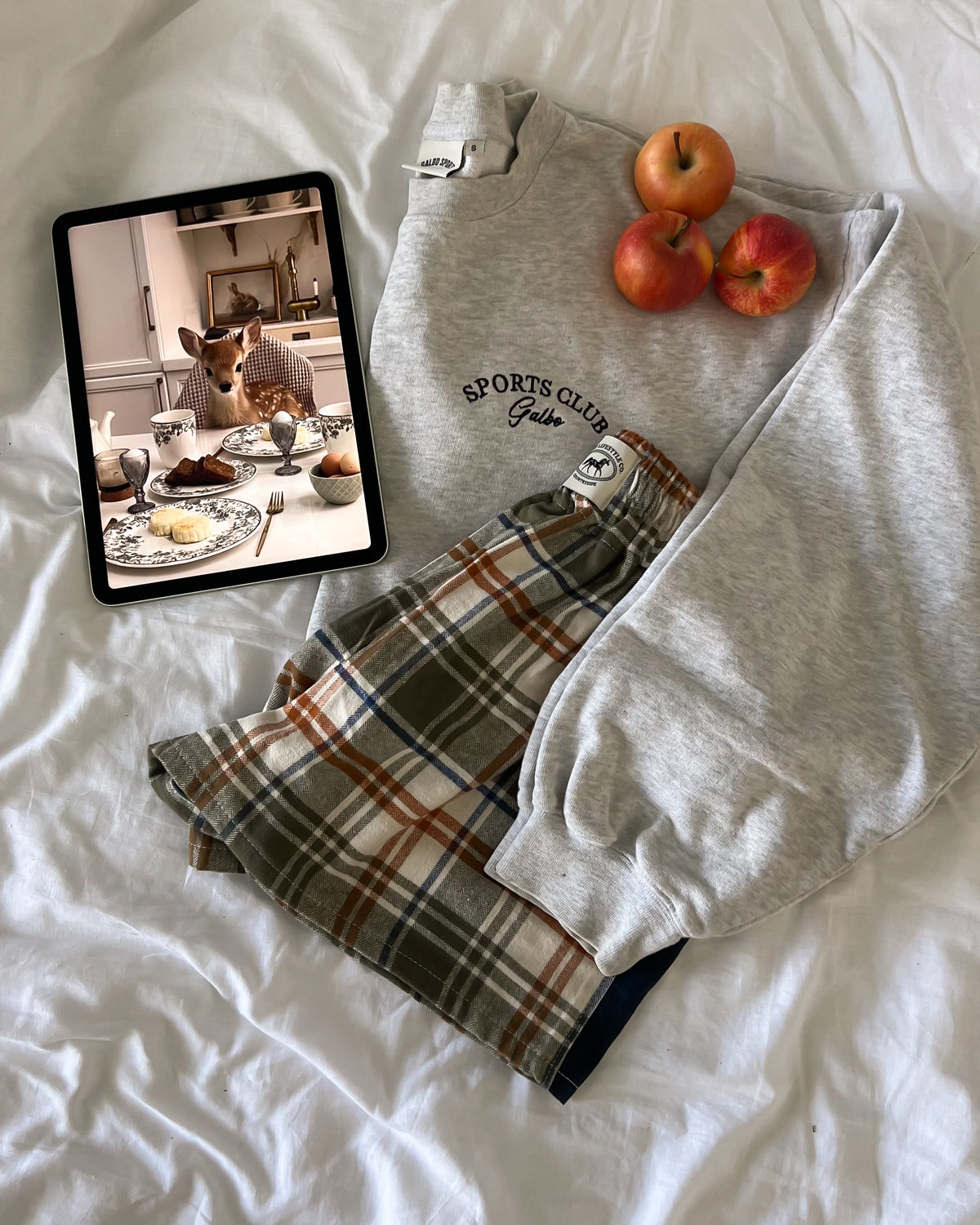 Le short Countryside - Tartan cinnamon bande navy 🐄