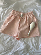 Le Short Beaulieu - Nid d’abeille Candy Pink 🌸