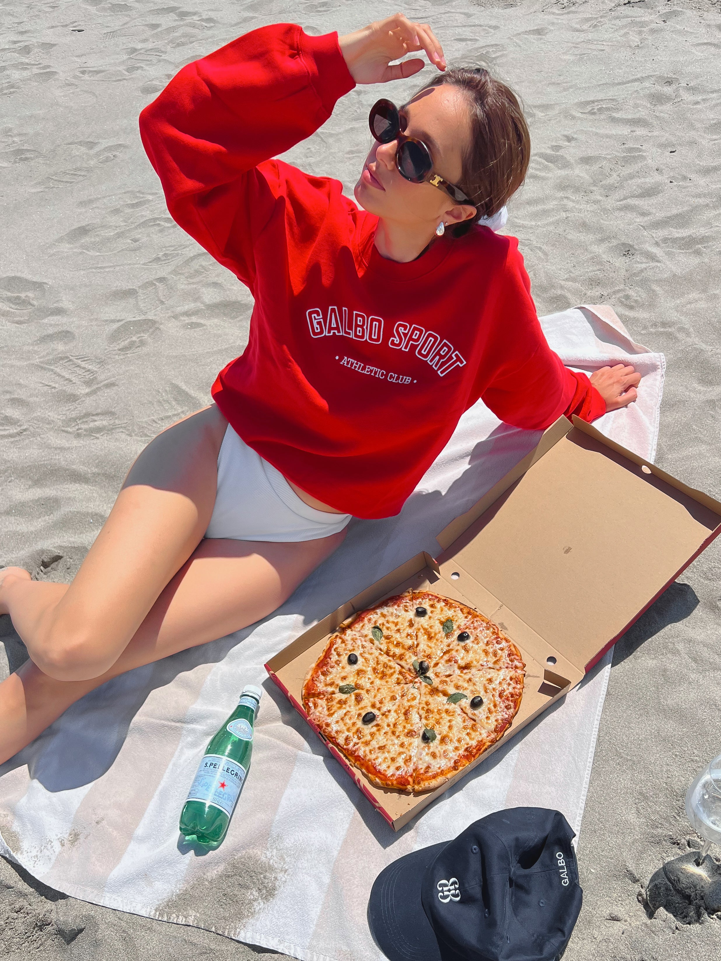 Le Sweat oversize Galbo Sport - Poppy 🍒